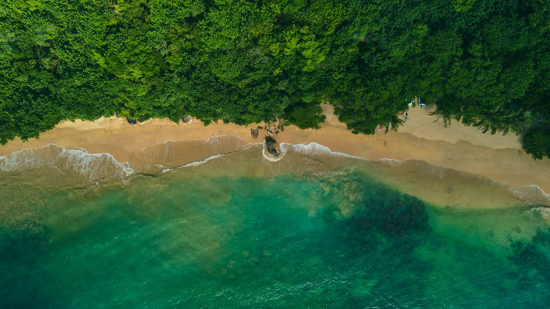 Unawatuna beach, a short tuk-tuk ride from the villa